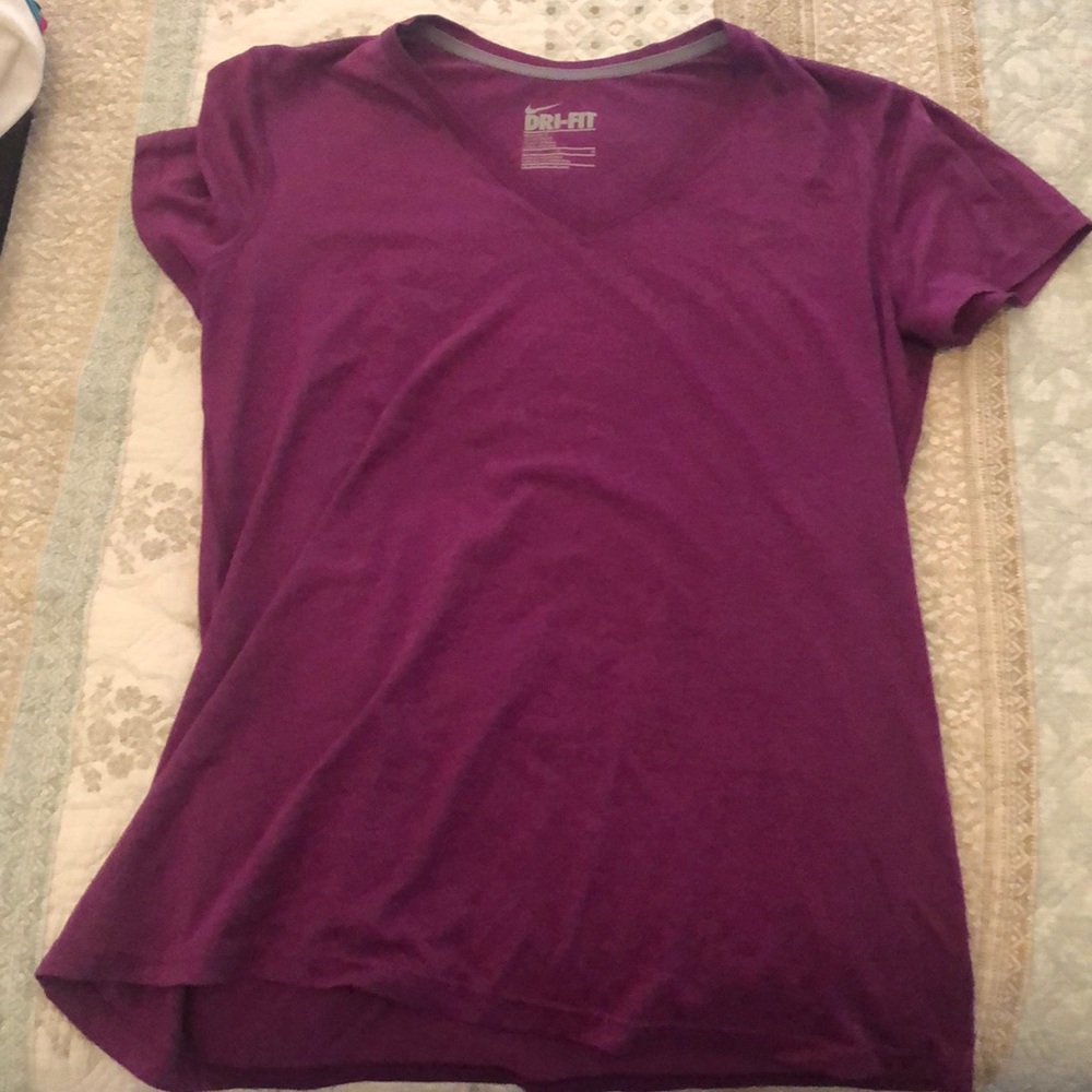 Magenta Nike Short Sleeve Shirt